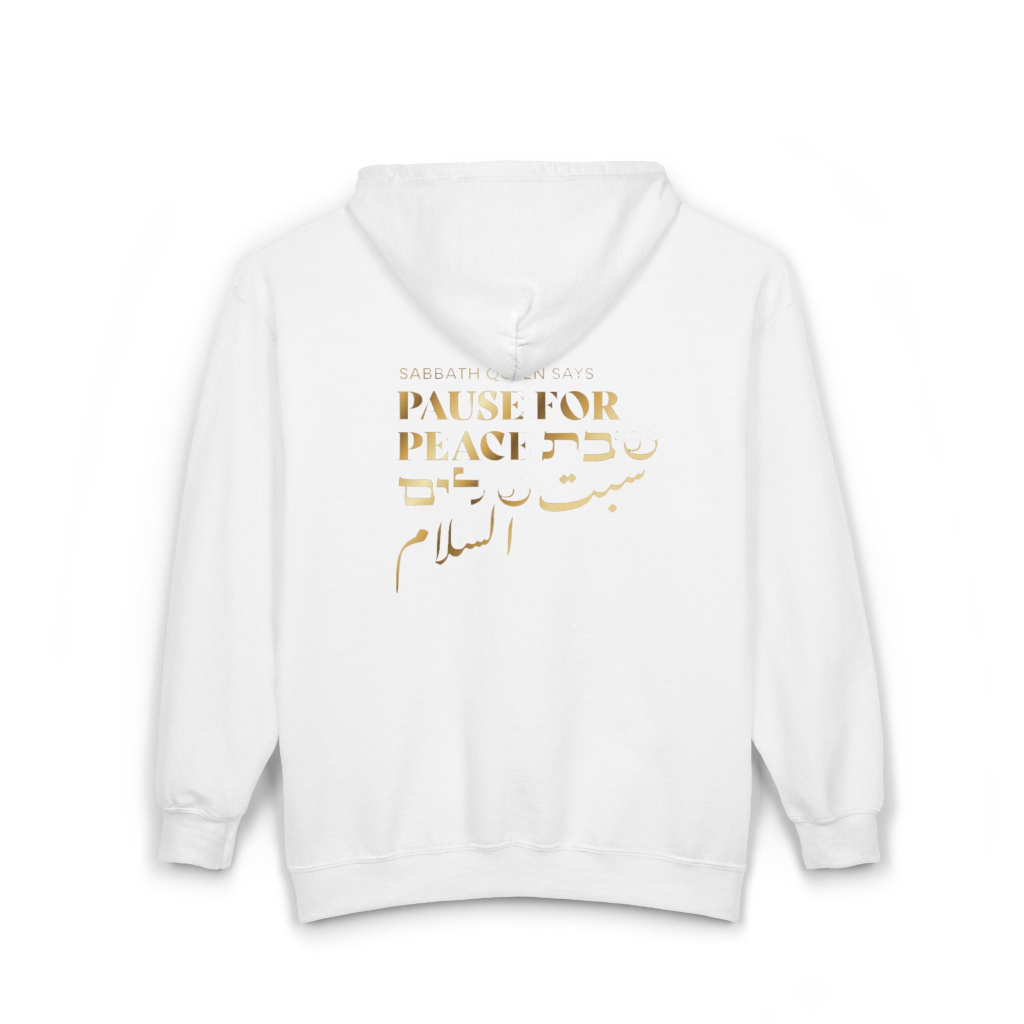 Pause for Peace Zipper Hoodie