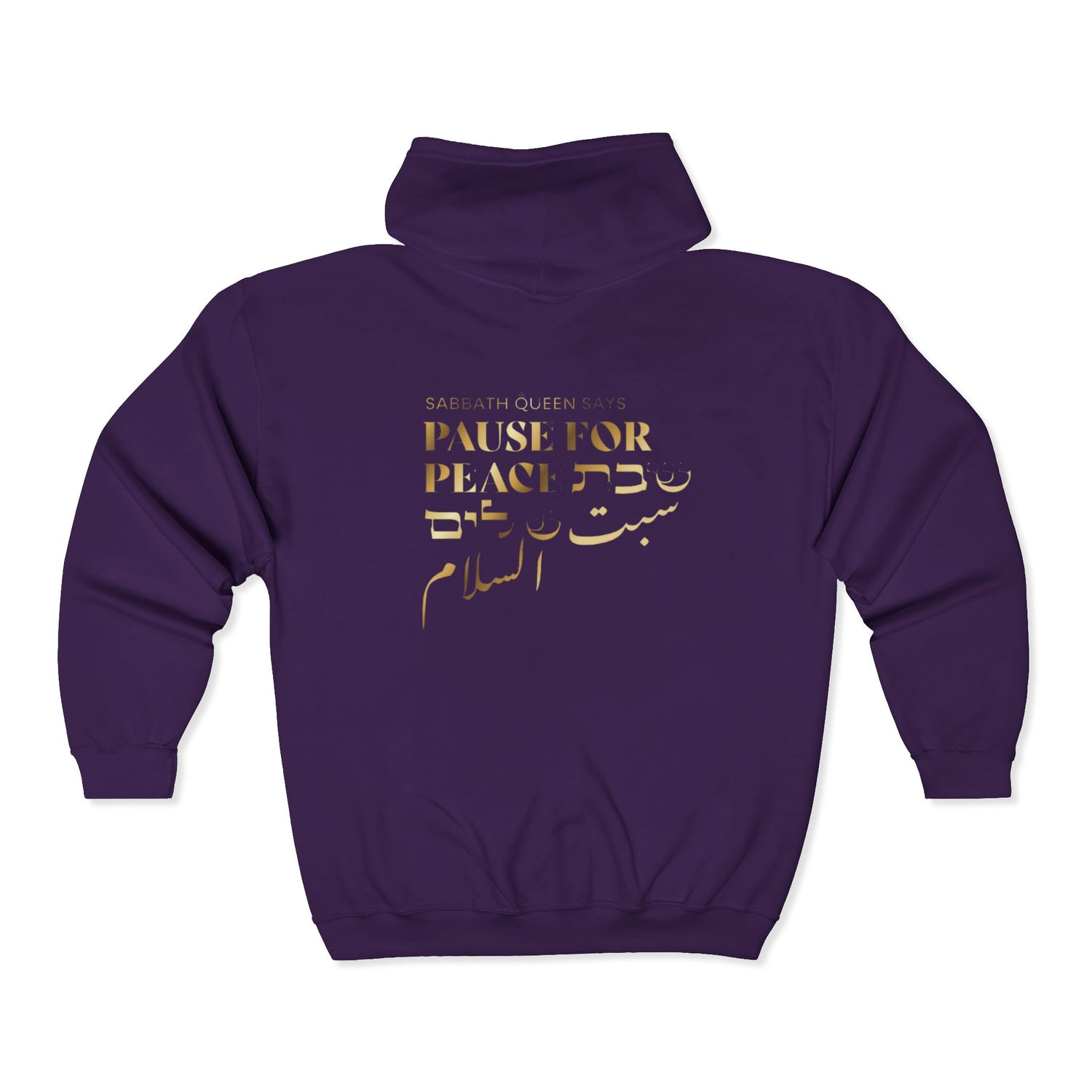 Pause for Peace Zipper Hoodie