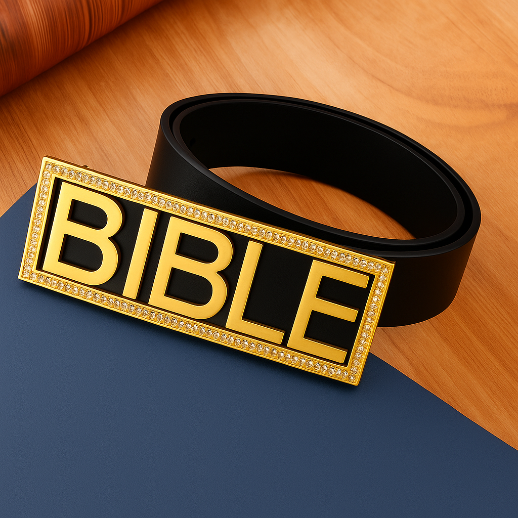 &quot;Queen Size&quot; Bible Belt Buckle